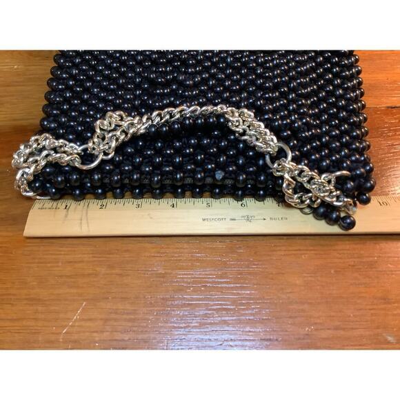 Vintage MCM Wooden Beaded Purse - Picture 8 of 9